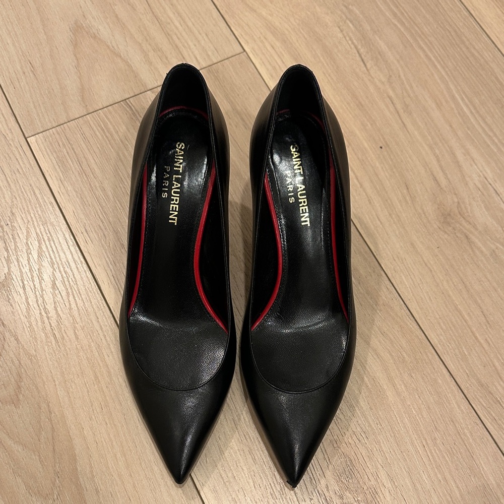 Saint Laurent Black and Red Women's Heels
